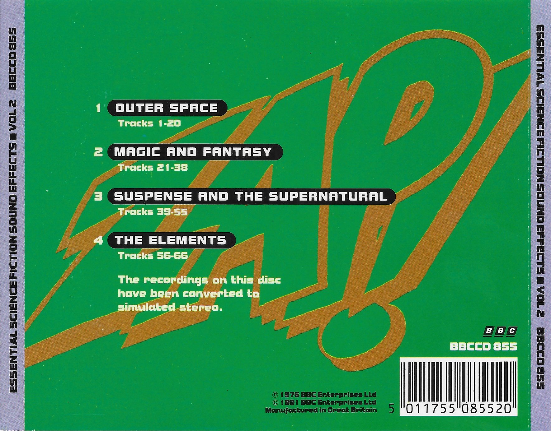 Back cover of BBCCD855